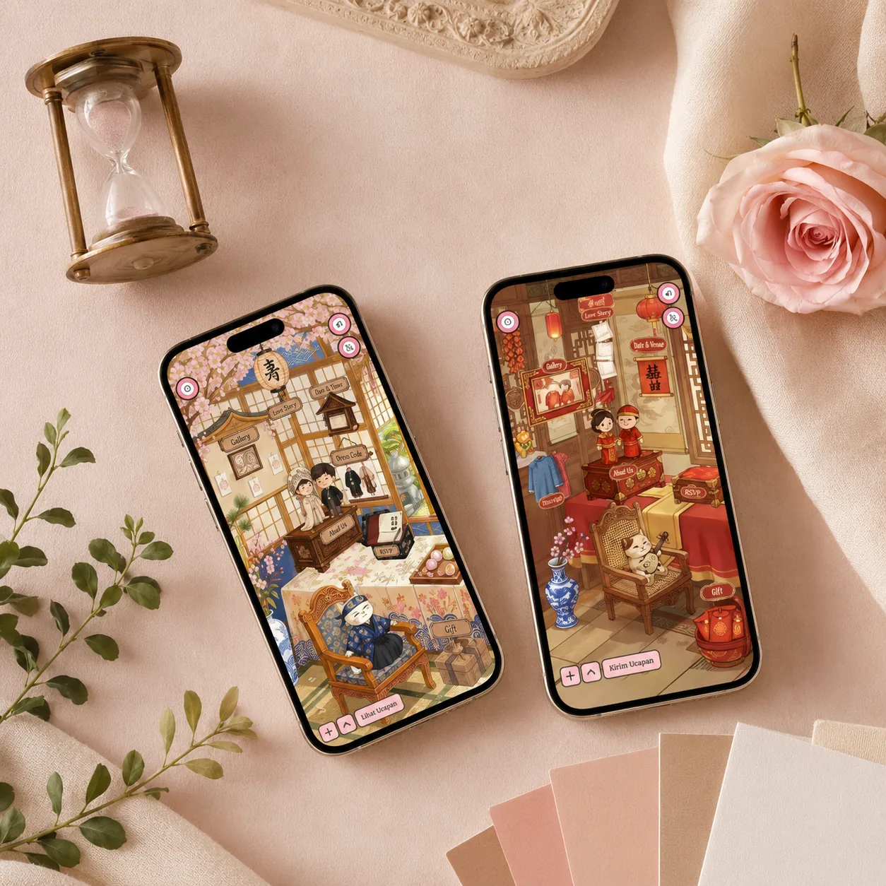 Menambahkan fitur RSVP dan galeri di undangan digital dari ponsel