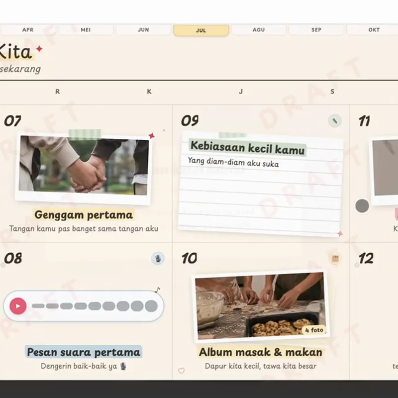 Sorotan momen dan statistik hubungan dalam tampilan recap ala Wrapped