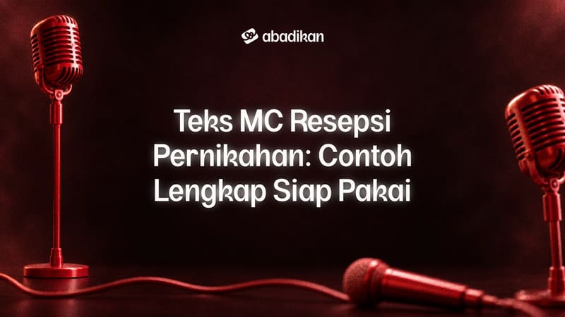 Teks MC Resepsi Pernikahan: Contoh Lengkap Siap Pakai