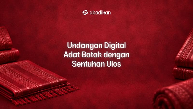 Undangan Digital Adat Batak dengan Sentuhan Ulos